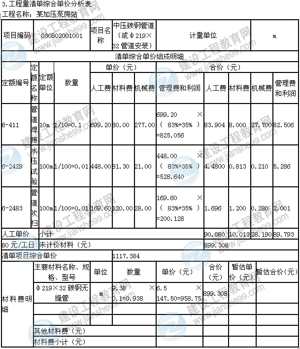 2013年造價(jià)工程師《案例分析》試題及答案解析第6題管道和設備工程