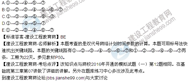 2016監理質(zhì)量、投資、進(jìn)度控制試題及答案（106-120）